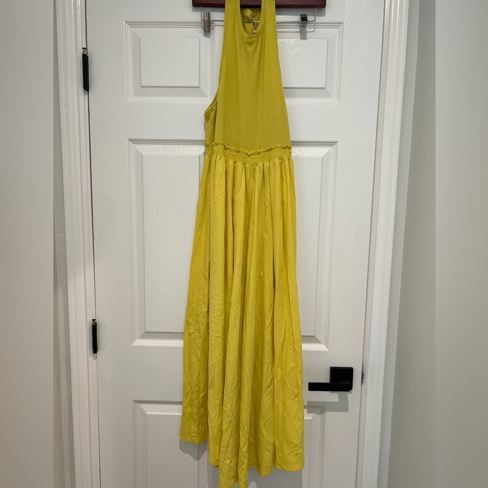 Elegant Yellow Maxi Dress